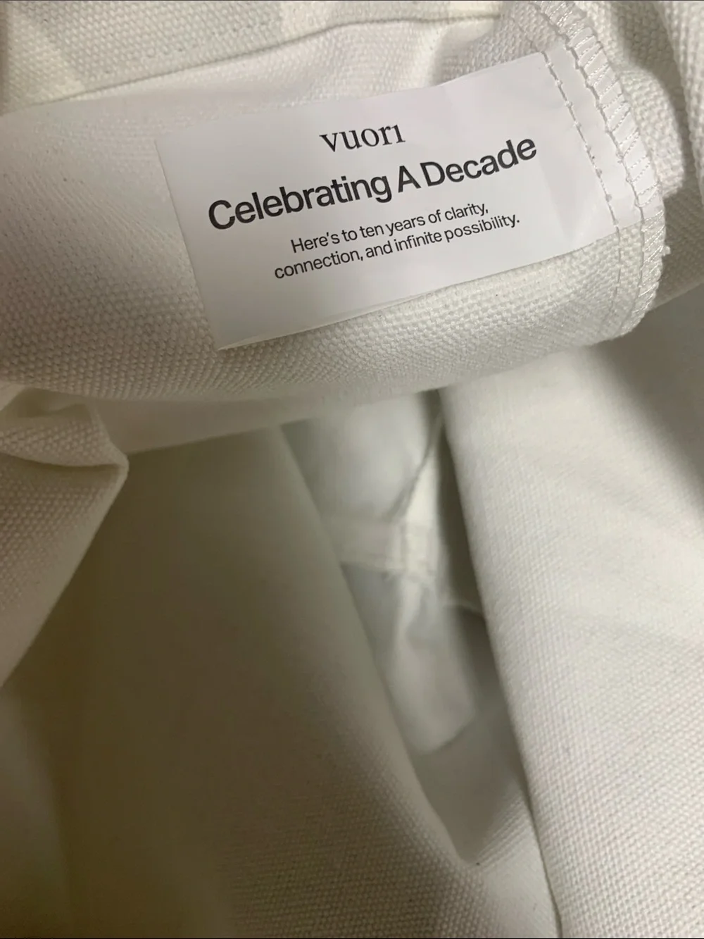 NEW Vuori Limited Edition Cody Hudso White Gray Graphic Beach XLarge Canvas Tote